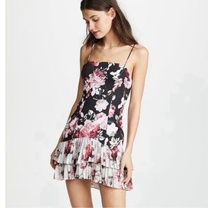 Fame & Partners Oksana Floral Dress In Blushing Blooms Night Size 10